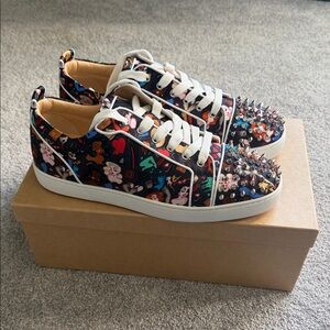 Christian Louboutin Black Multi Spikes Orlato